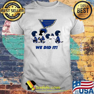 The peanuts st. Louis blues we did it hockey team logo shirt