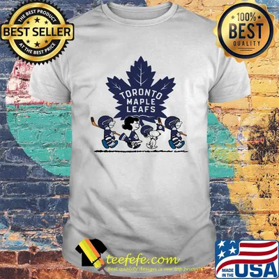 The peanuts toronto maple leafs hockey logo shirt