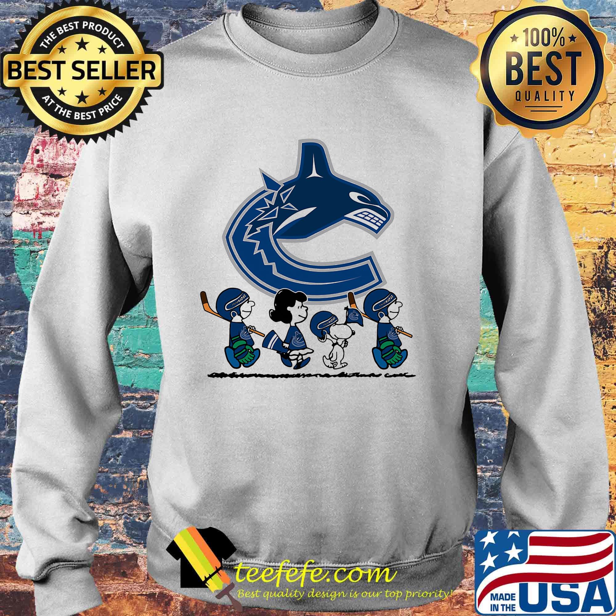 The peanuts vancouver canucks hockey logo s Sweater The peanuts vancouver canucks hockey logo s Sweater