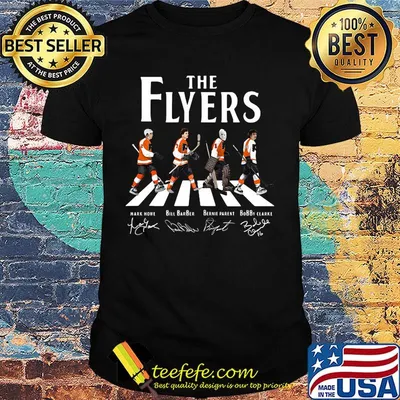 The philadelphia flyers hockey team abbey road signatures shirt