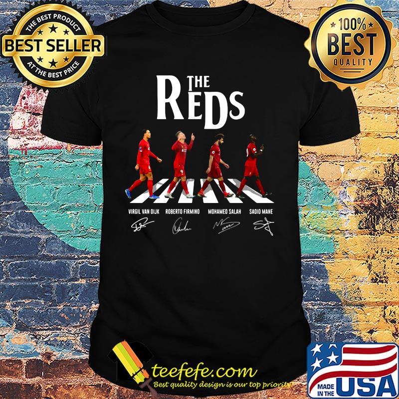 The reds liverpool fc abbey road signatures shirt