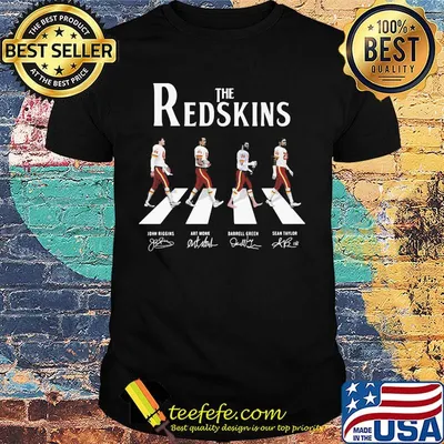 The redskins football team abbey road signatures shirt