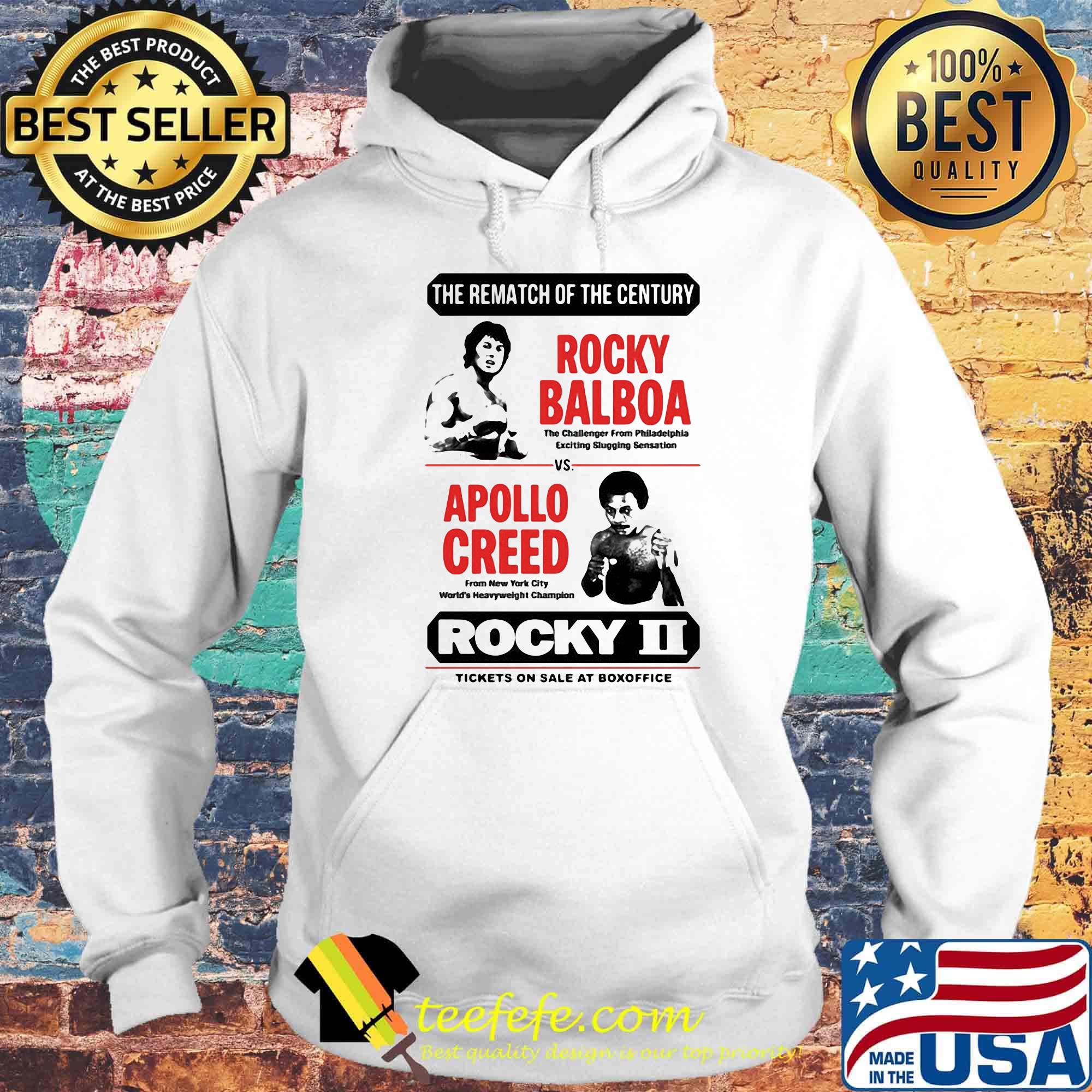 The rematch of the century rocky balboa vs apollo creed rocky ii tickets on sale at box office s Hoodie The rematch of the century rocky balboa vs apollo creed rocky ii tickets on sale at box office s Hoodie