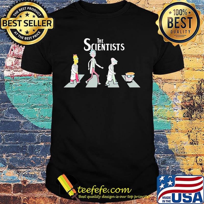 The scientists cartoon abbey road shirt The scientists cartoon abbey road shirt