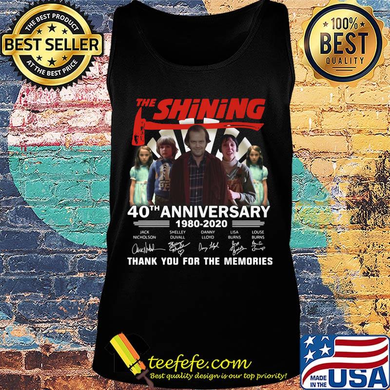 The shining 40th anniversary 1980 2020 thank you for the memories signatures s Tank top The shining 40th anniversary 1980 2020 thank you for the memories signatures s Tank top