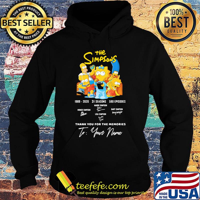 The simpsons 1989 2020 31 seasons 590 episodes thank you for the memories signatures s Hoodie The simpsons 1989 2020 31 seasons 590 episodes thank you for the memories signatures s Hoodie