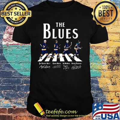 The st. louis blue hockey team abbey road signatures shirt