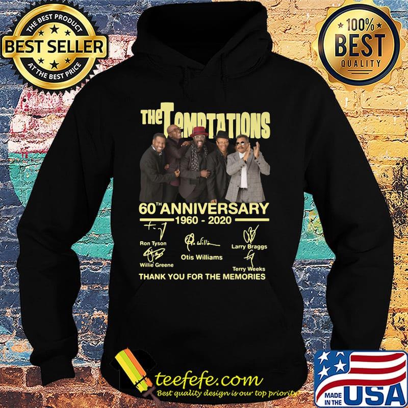 The temptations 60th anniversary 1997 2020 thank you for the memories signatures s Hoodie The temptations 60th anniversary 1997 2020 thank you for the memories signatures s Hoodie
