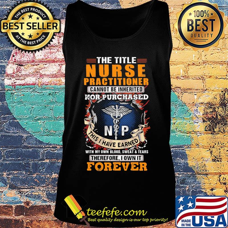 The title nurse practitioner forever medical logo s Tank top The title nurse practitioner forever medical logo s Tank top