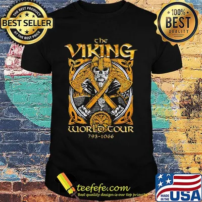 The Viking Worlo Cour Axe Skullcap Shirt