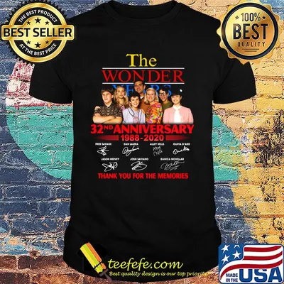 The wonder 32th anniversary 1988 2020 thank you for the memories signatures shirt