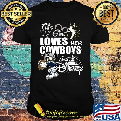 This girl loves her cowboys and disney shirt