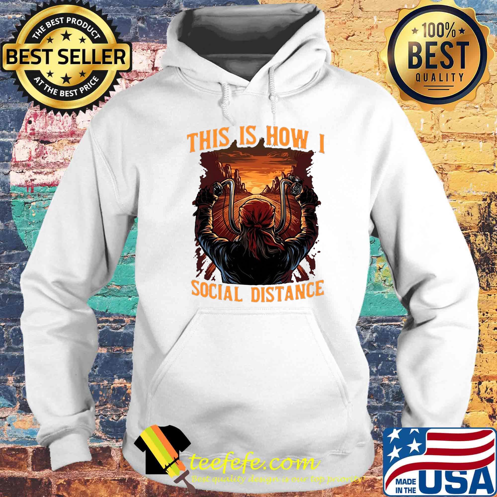 This is how I social distance man motor sunset s Hoodie This is how I social distance man motor sunset s Hoodie