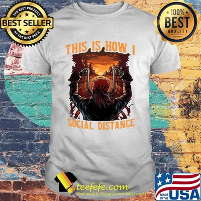 This is how I social distance man motor sunset shirt
