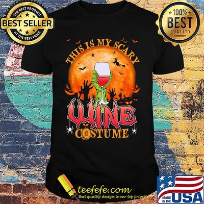 This Is My Scary Wine Costume Halloween Shirt