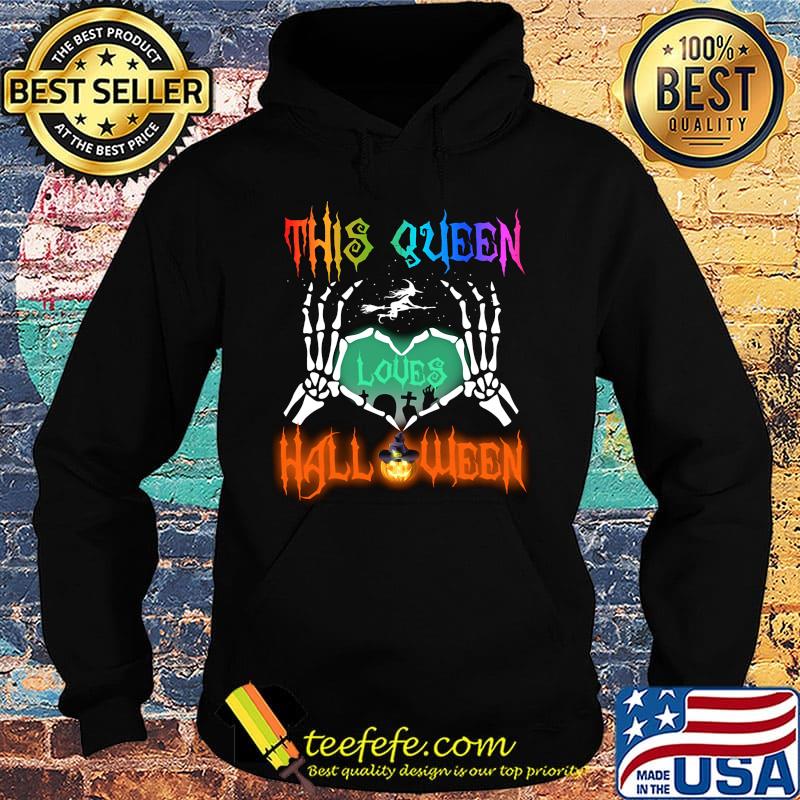 This Queen Loves Halloween Heart Shirt Hoodie This Queen Loves Halloween Heart Shirt Hoodie