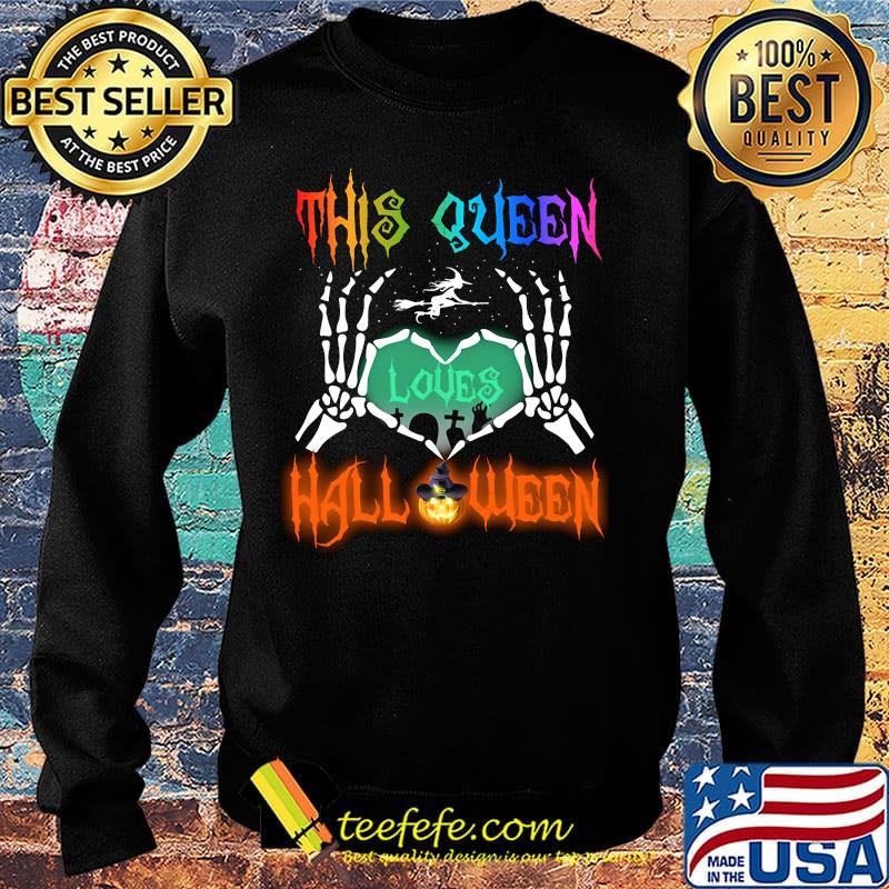 This Queen Loves Halloween Heart Shirt Sweater This Queen Loves Halloween Heart Shirt Sweater