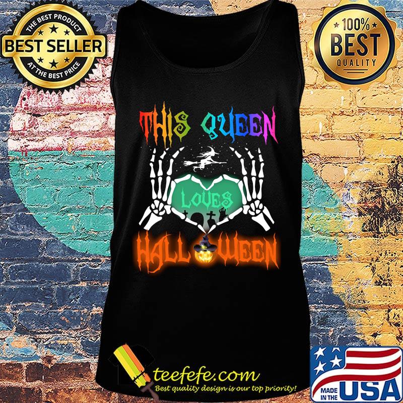 This Queen Loves Halloween Heart Shirt Tank top This Queen Loves Halloween Heart Shirt Tank top