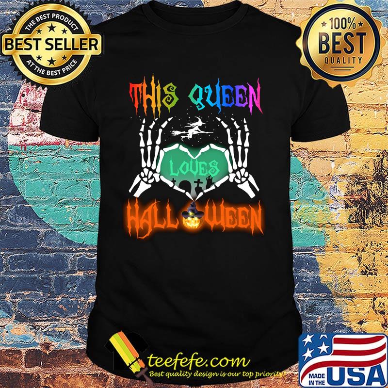 This Queen Loves Halloween Heart Shirt This Queen Loves Halloween Heart Shirt
