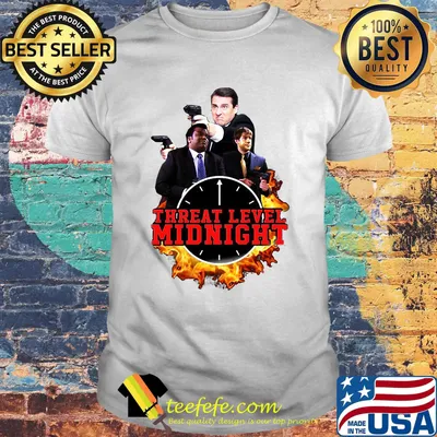 Threat level midnight movie characters shirt