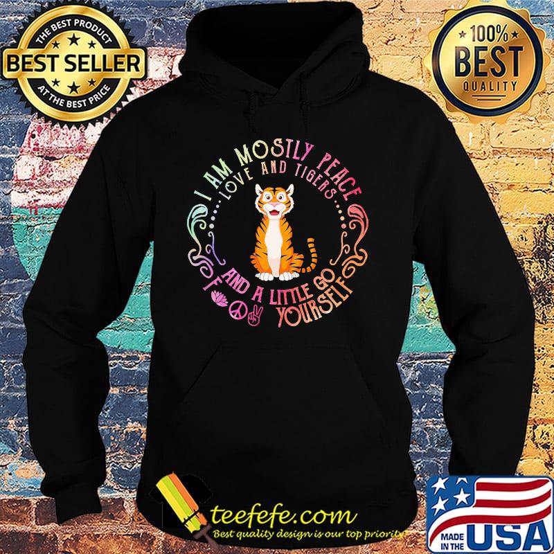 Tiger yoga I am mostly peace love and guinea pigs and a little go fuck yourself s Hoodie Tiger yoga I am mostly peace love and guinea pigs and a little go fuck yourself s Hoodie