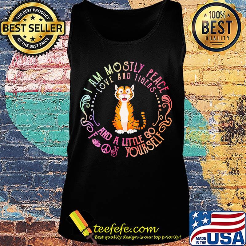 Tiger yoga I am mostly peace love and guinea pigs and a little go fuck yourself s Tank top Tiger yoga I am mostly peace love and guinea pigs and a little go fuck yourself s Tank top