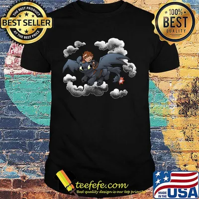 Toddler boys' riding toothless dragon shirt
