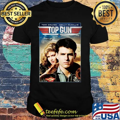 Tom cruise kelly mcgillis top gun shirt