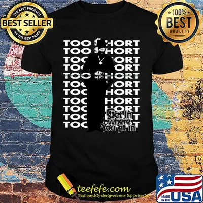 Too short rapper wear black vest shirt