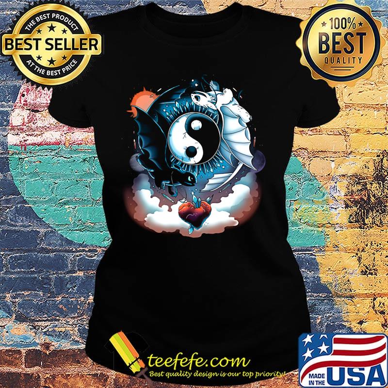 Toothless dragon and his girlfriend heart moon s Ladies tee Toothless dragon and his girlfriend heart moon s Ladies tee