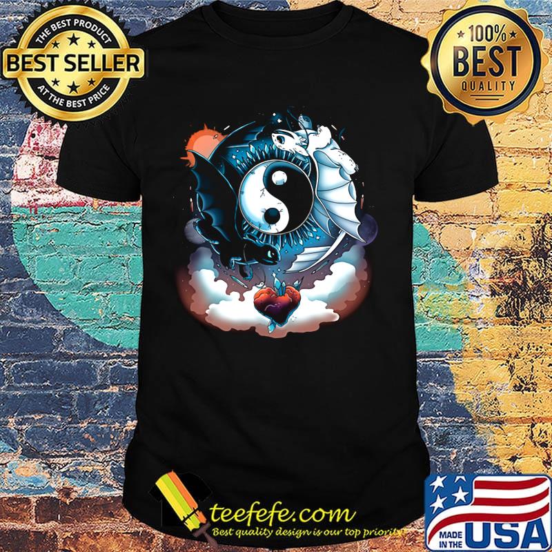 Toothless dragon and his girlfriend heart moon shirt Toothless dragon and his girlfriend heart moon shirt