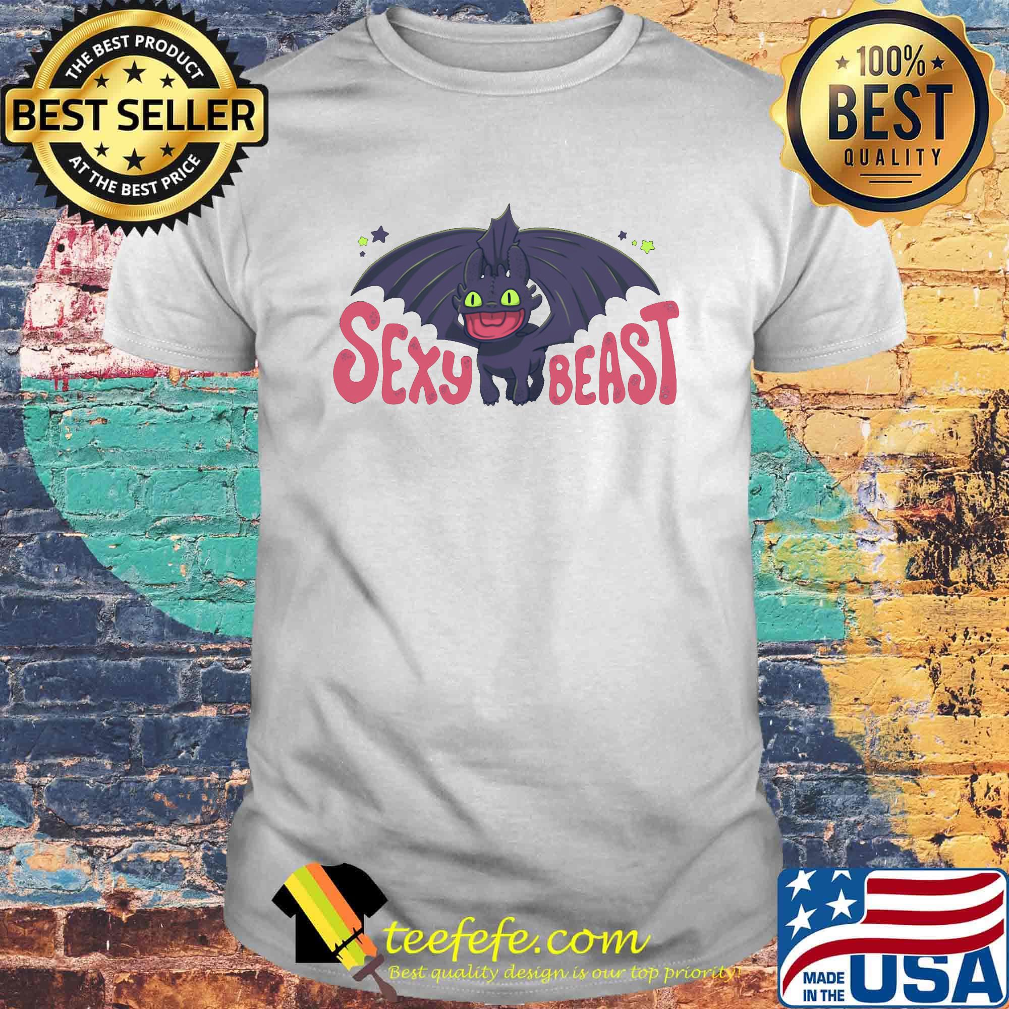 Toothless dragon sexy beast stars shirt