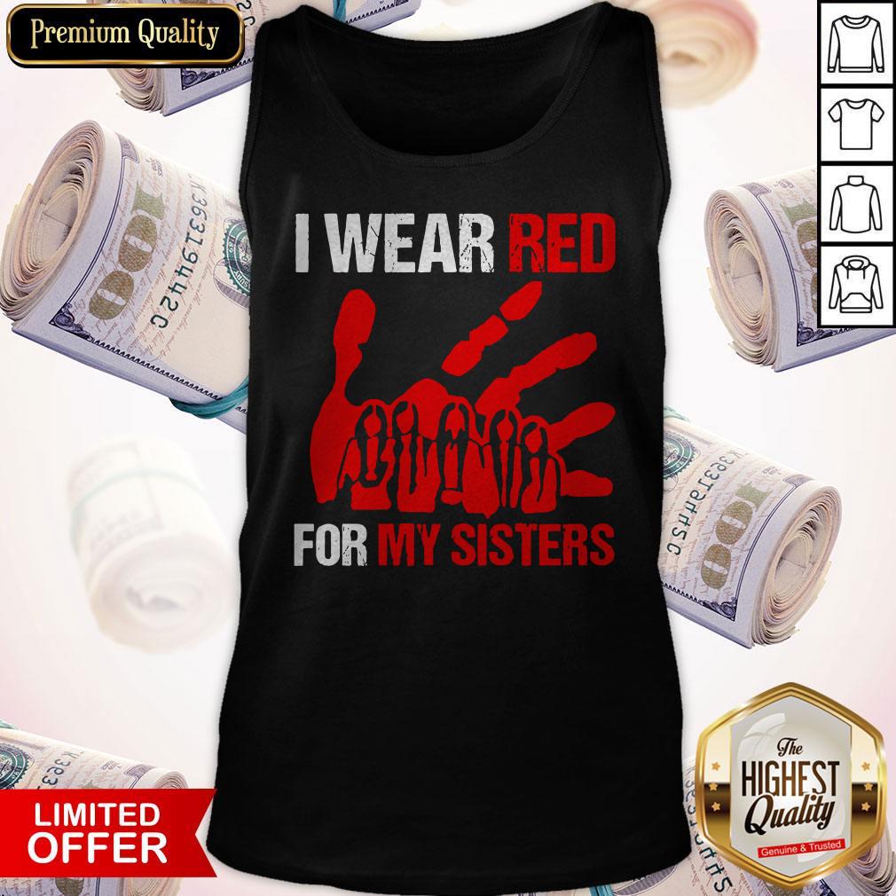 Top I Wear Red For My Sister Shirt