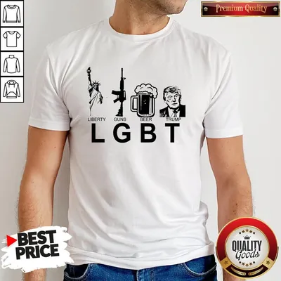 Top Liberty Guns Beer Trump Shirt