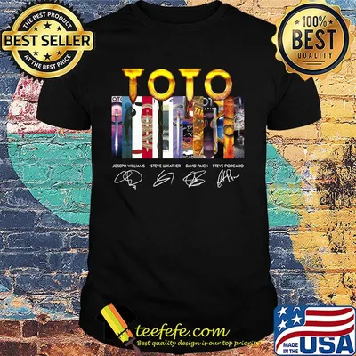Toto band members signatures shirt
