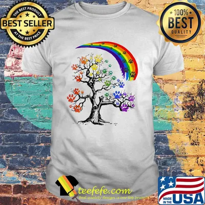 Tree Rainbow footprints LGBT shirt