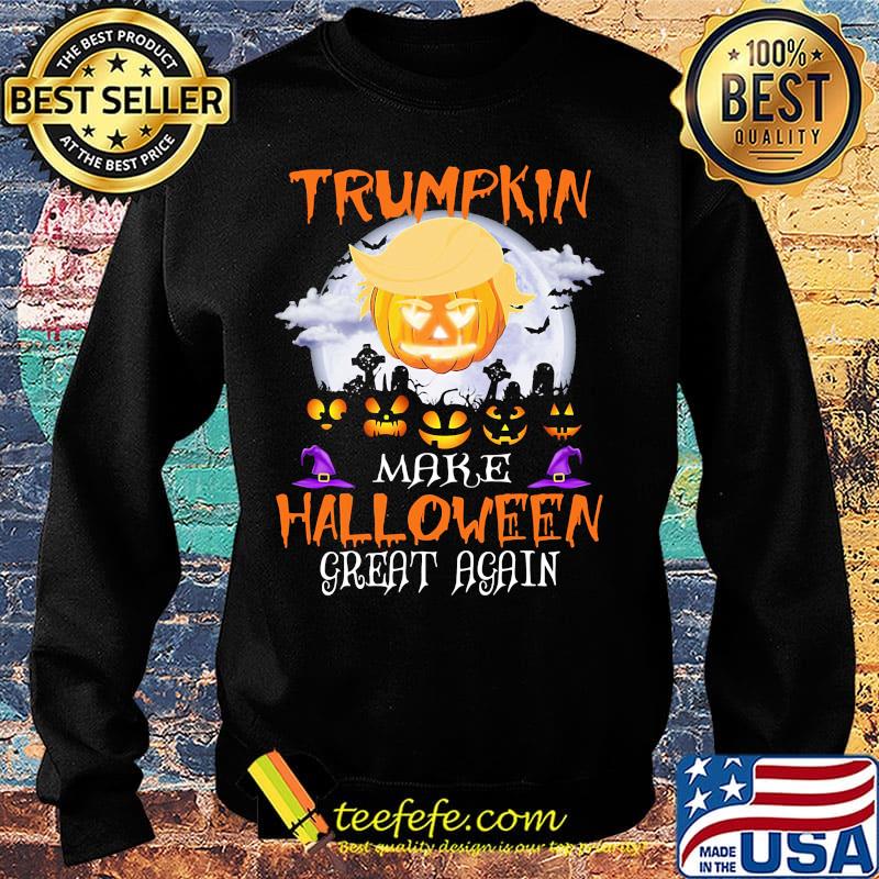 Trumpkin Make Halloween Great Again Trump Hair Pumpkin Shirt Sweater Trumpkin Make Halloween Great Again Trump Hair Pumpkin Shirt Sweater