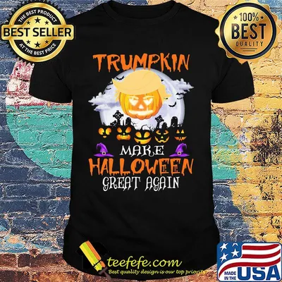Trumpkin Make Halloween Great Again Trump Hair Pumpkin Shirt