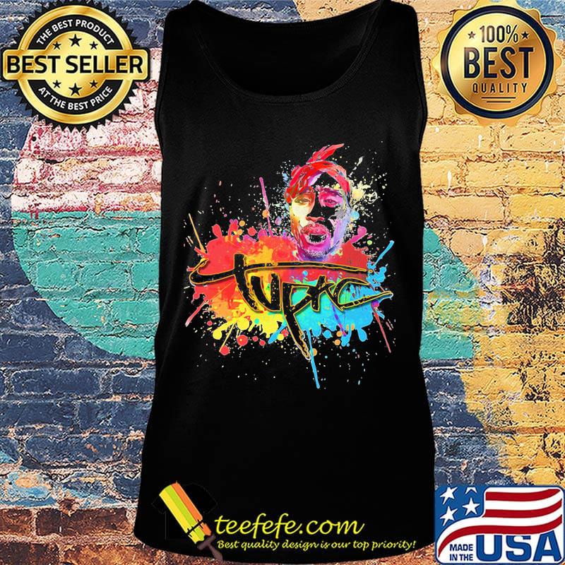 Tupac shakur rapper art color water s Tank top Tupac shakur rapper art color water s Tank top