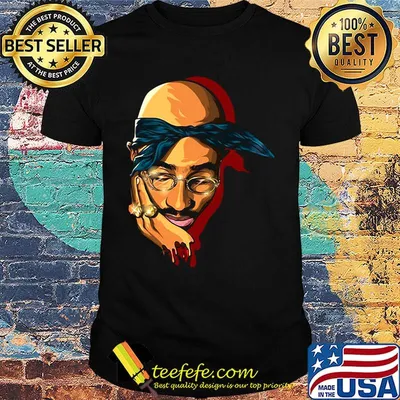 Tupac shakur rapper art shirt