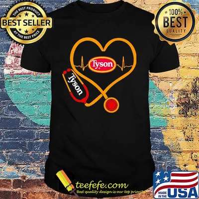Tyson nurse stethoscope love heartbeat shirt
