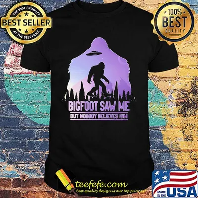 UFO bigfoot saw me but nobody believes him shirt