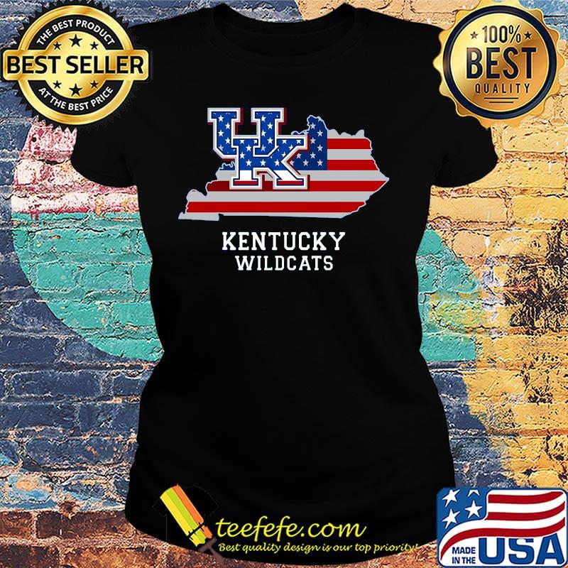 Uk kentucky wildcats american map happy independence day s Ladies tee Uk kentucky wildcats american map happy independence day s Ladies tee