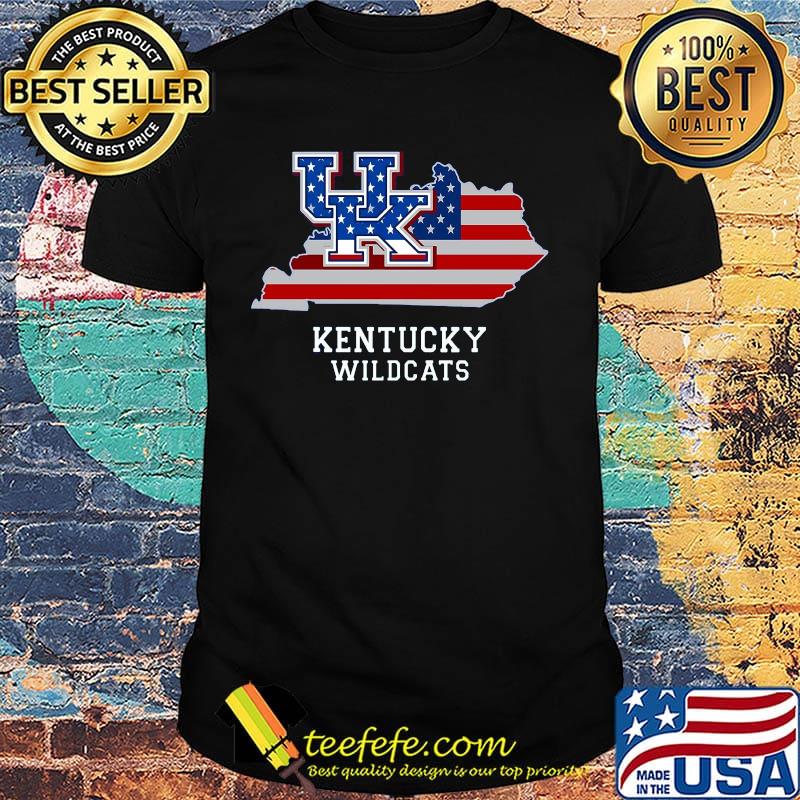 Uk kentucky wildcats american map happy independence day shirt Uk kentucky wildcats american map happy independence day shirt