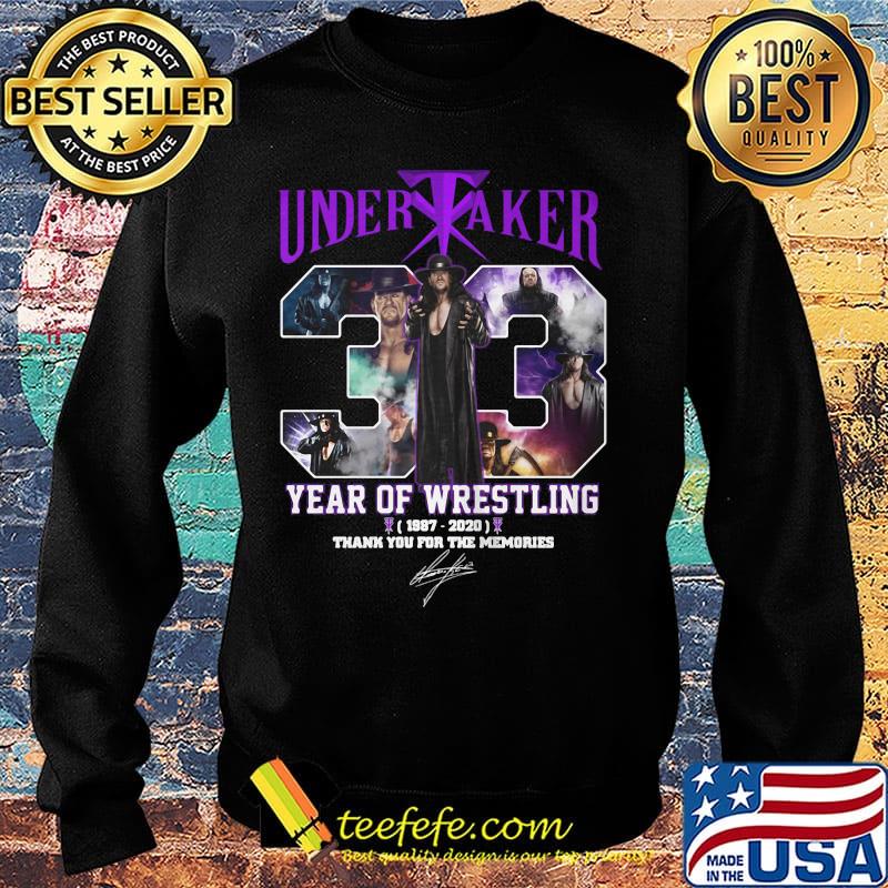 Undertaker 33 years of operation 1987 2020 thank you for the memories signature s Sweater Undertaker 33 years of operation 1987 2020 thank you for the memories signature s Sweater