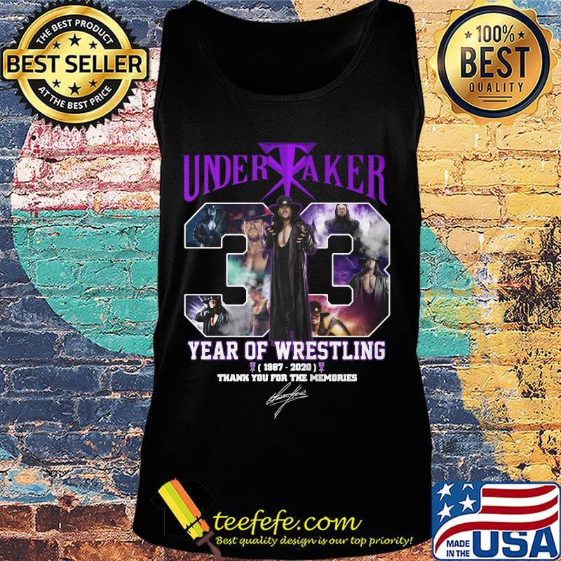Undertaker 33 years of operation 1987 2020 thank you for the memories signature s Tank top Undertaker 33 years of operation 1987 2020 thank you for the memories signature s Tank top