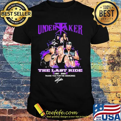 Undertaker the last ride 1987 2020 thank you for the memories signatures shirt