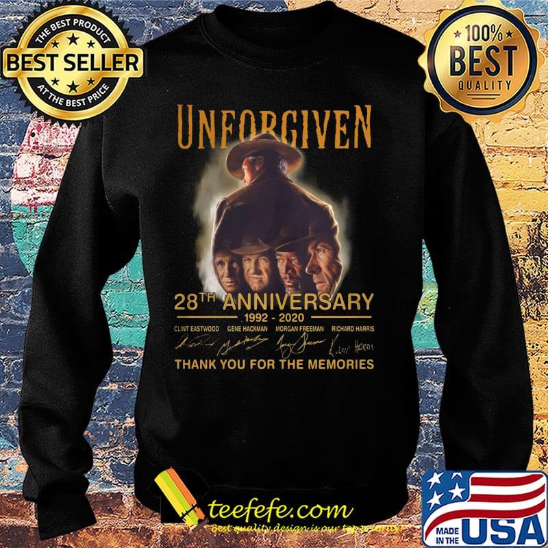 Unforgiven 28th anniversary 1992 2020 thank you for the memories signatures s Sweater Unforgiven 28th anniversary 1992 2020 thank you for the memories signatures s Sweater
