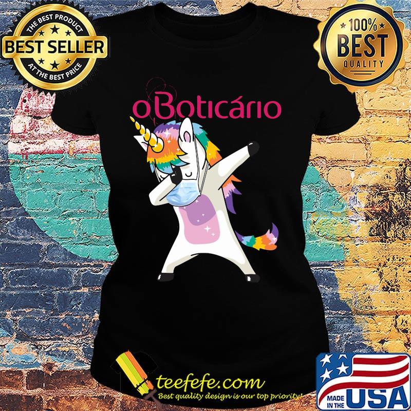 Unicorn mask oboticario logo s Ladies tee Unicorn mask oboticario logo s Ladies tee