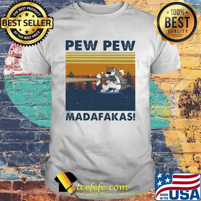 Unicorn pew pew madafakes vintage retro shirt